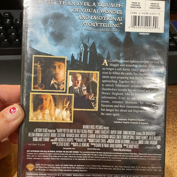 Harry Potter and the Half-Blood Prince Movie DVD - Picture 2 of 3
